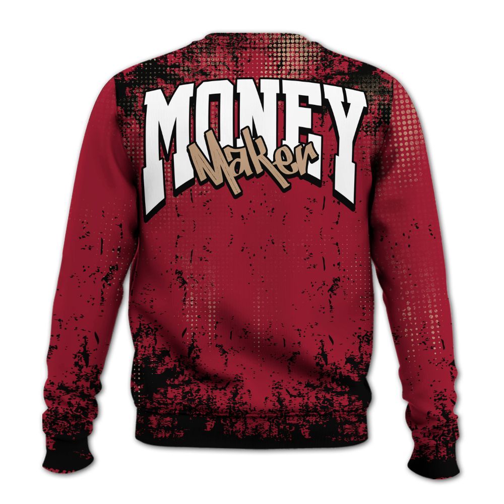 Sweatshirt To Match Mid Multi Color 2022 1s - Move In Silence Money Street Retro All Over Print
