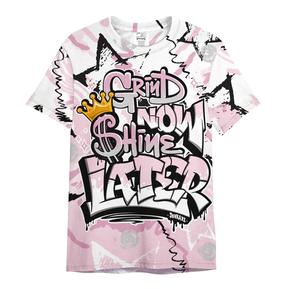 Shirt To Match Orchid 4s - Grind Shine Later Drip All Over Print