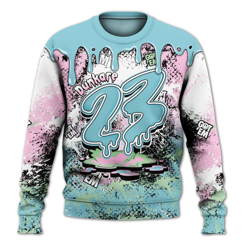 Sweatshirt To Match SB Dunk Low Visty - Dripping 23 Drip All Over Print