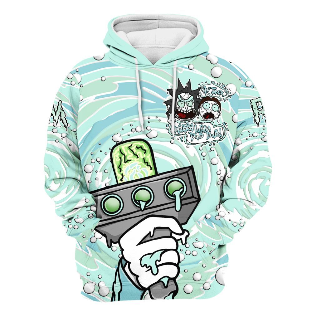 Hoodie To Match Retro Low Igloo 11s - Wubba Rick Drip All Over Print