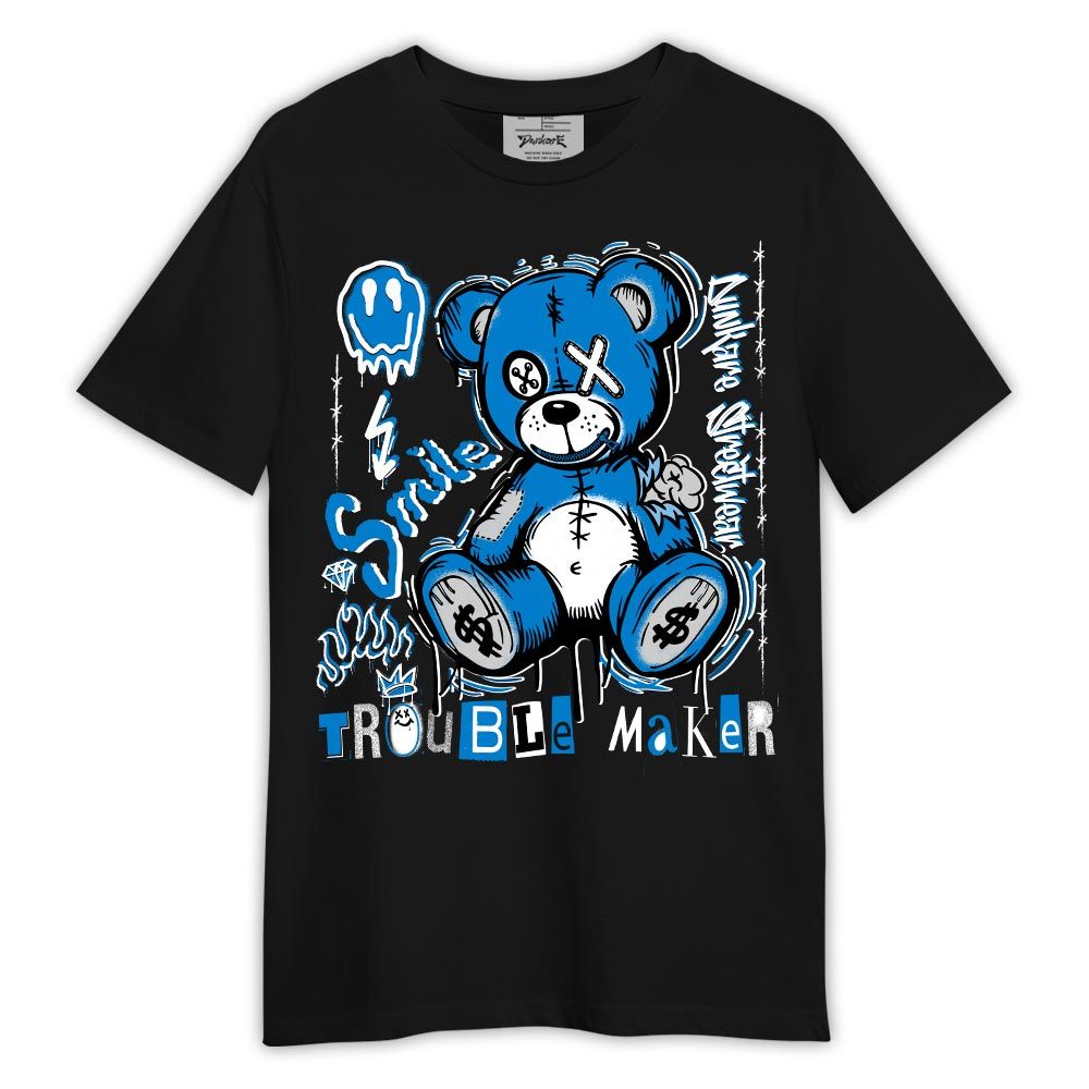 Shirt To Match Industrial Blue 4s - Bear Rebel Military Blue 4s Shirt Outfit