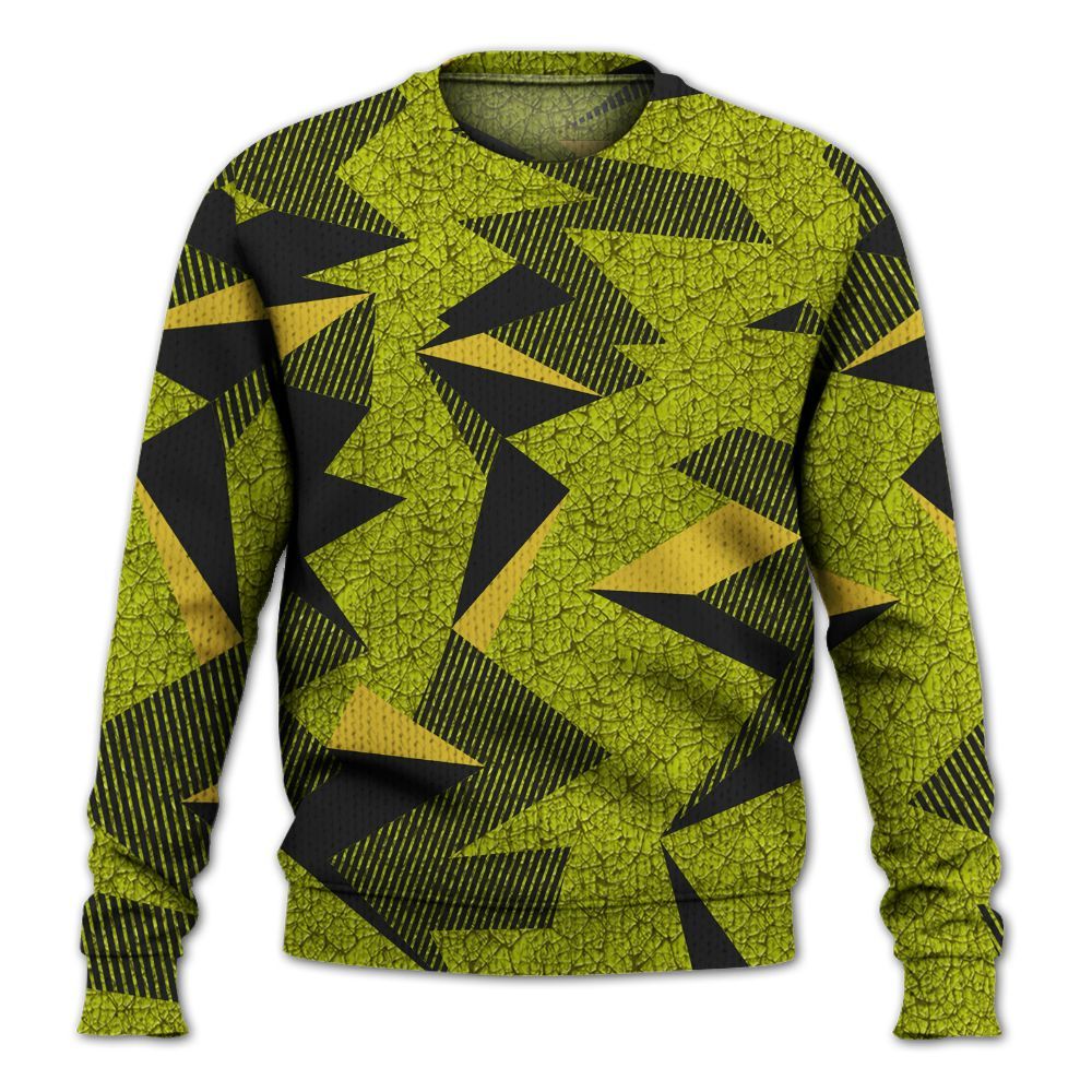 Knitted Sweater To Match Dunk Low QS Halloween Skull - Geometric Camouflage Pattern
