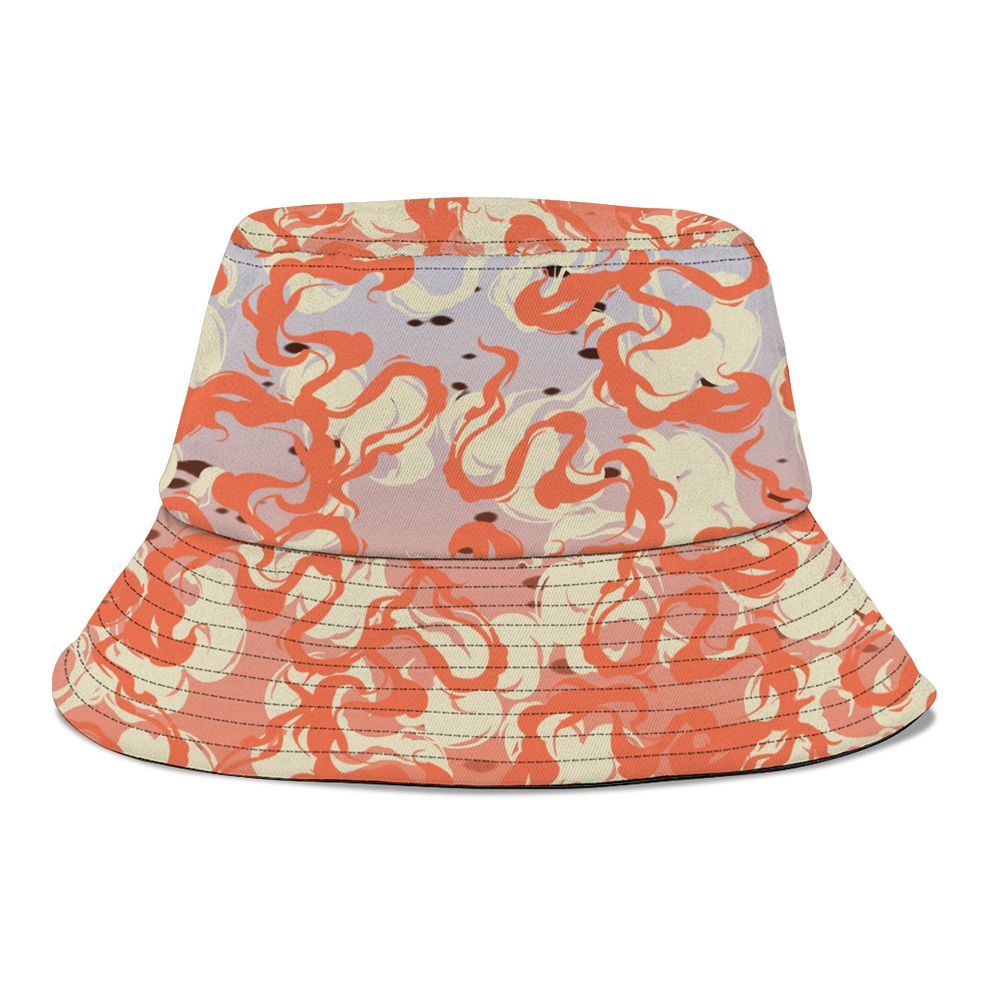 Bucket Hat To Match DJ Khaled Crimson Bliss 5s - Color Smoke Graphic