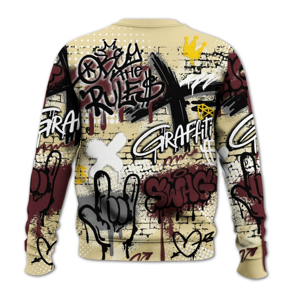Sweatshirt To Match Women Phantom 12s - True It Real Graffiti Streetwear All Over Print