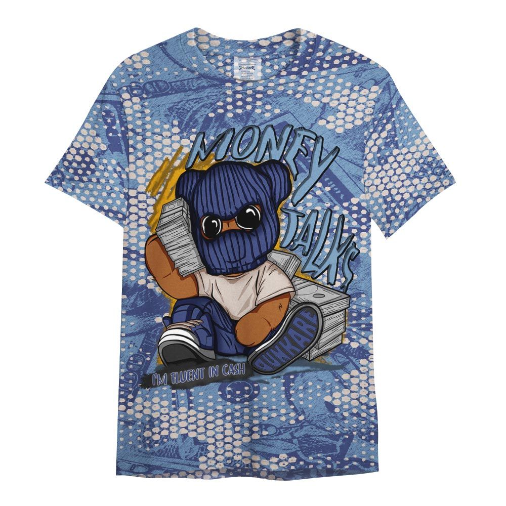 Shirt To Match High OG First In Flight 1s - Money Talk Bear Banknotes Art Shirt Unisex