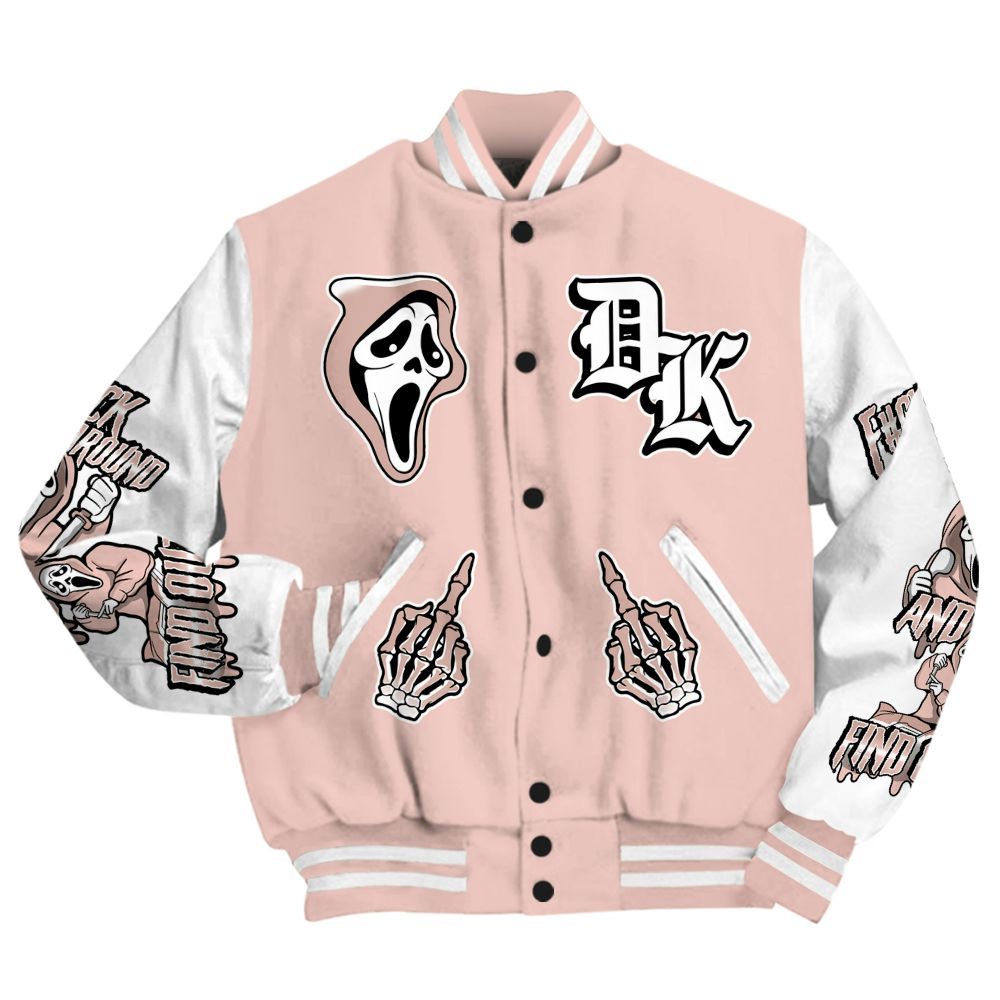 Varsity Jacket To Match Low Legend Pink 11s - F#CK And Find Out Graphic All Over Print