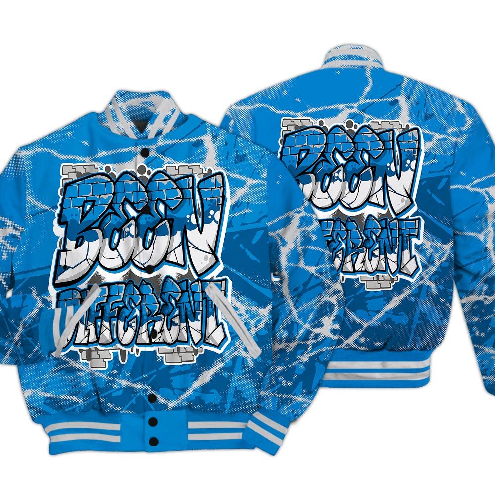 Varsity Jacket To Match Industrial Blue 4s - To Different Profound Graphic Varsity Jacket Unisex
