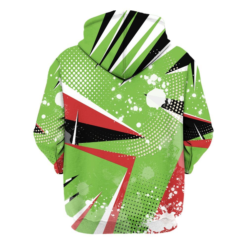 Hoodie To Match Air Max Waffle SP Action Green - Poly Trust No One Dripping All Over Print