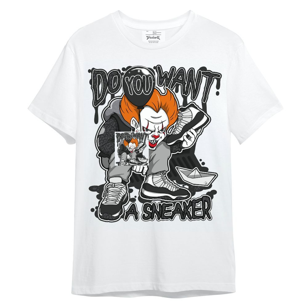 Shirt To Match Black Cat 3s - Clown Scary Sneakers Halloween Graphic Unisex Shirt