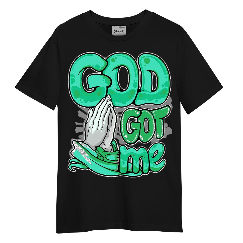 Shirt To Match Black Green Glow 3s - God's Gotten Graphic Shirt Unisex