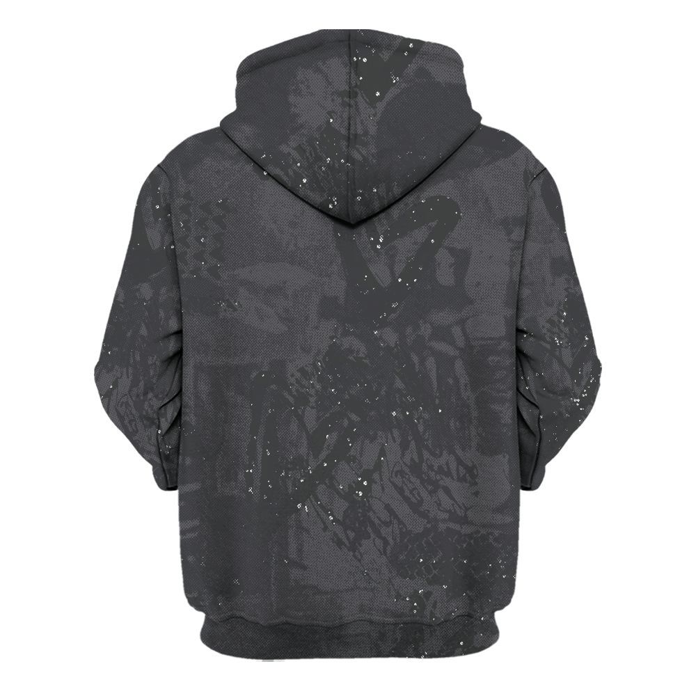 Hoodie To Match Reverse Black White 6s - Sincere Fondness Bear All Over Print