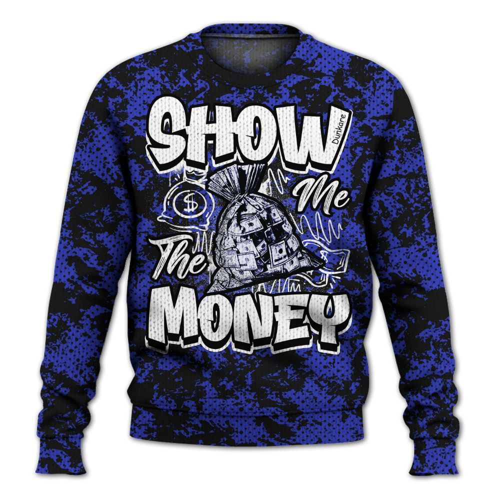 Knitted Sweater To Match Retro Black Concord 12s - Show Me The Money Retro