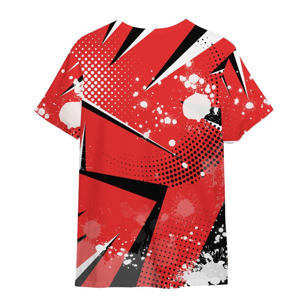 Shirt To Match Red Thunder 4s - Poly Trust No One Dripping All Over Print