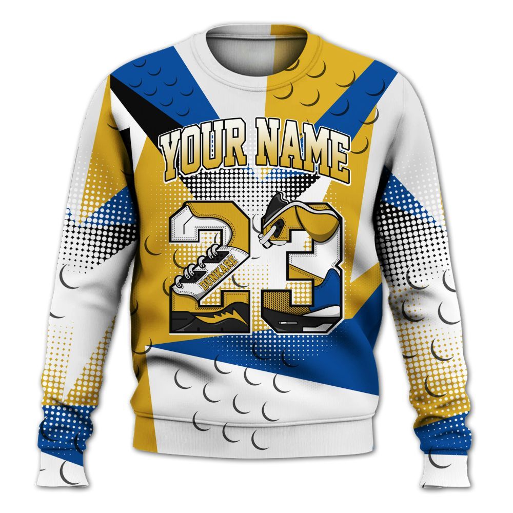 Sweatshirt To Match High Laney 1s - Poly Custom Name Number 23 5s All Over Print