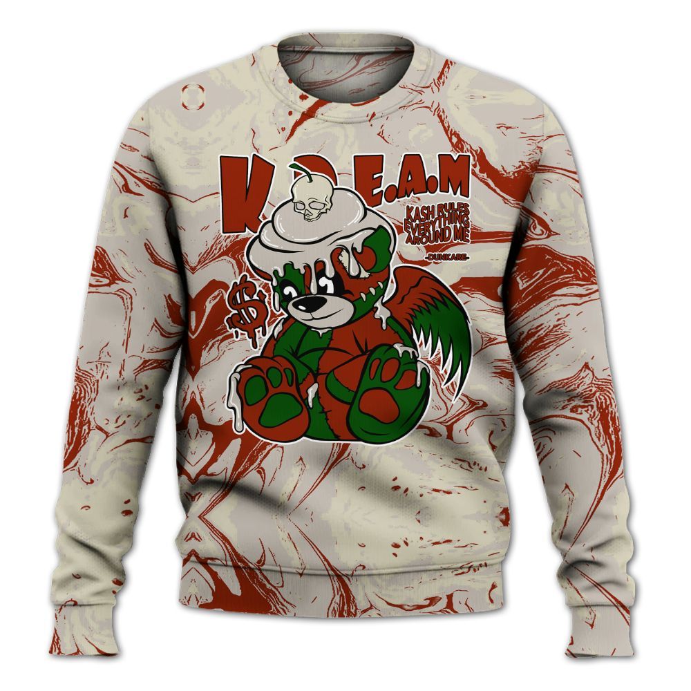 Sweatshirt To Match El Grito 5s - Loot Bear Liquid All Over Print