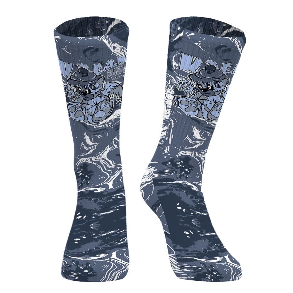Sock To Match Low Diffused Blue 11s - Loot Bear Liquid