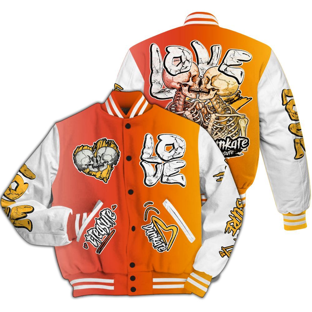 Varsity Jacket To Match Dunk High Candy Corn - Skull Bear All Over Print