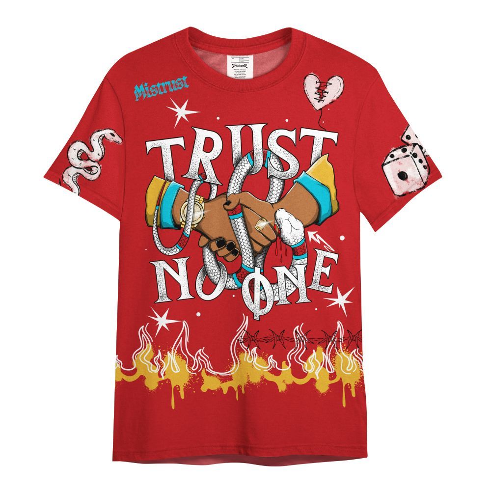 Shirt To Match Dunk Low Fruity Pebbles - Trust No One Snake-Bite Doodle Crayon All Over Print