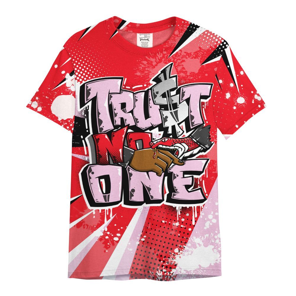 Shirt To Match Zoom Vomero 5 Valentine's Day 2025 - Poly Trust No One Dripping All Over Print