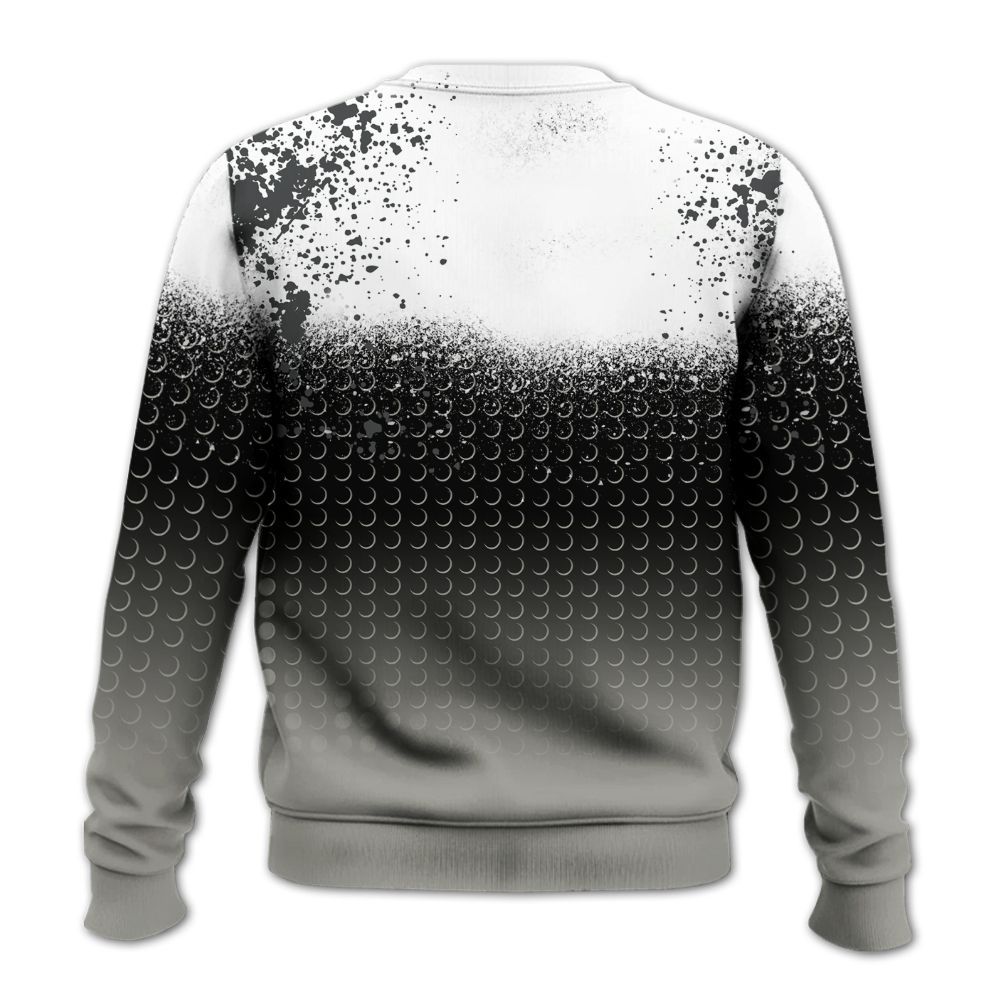Sweatshirt To Match High Satin Shadow 1s - Halftone Time Is Money All Over Print