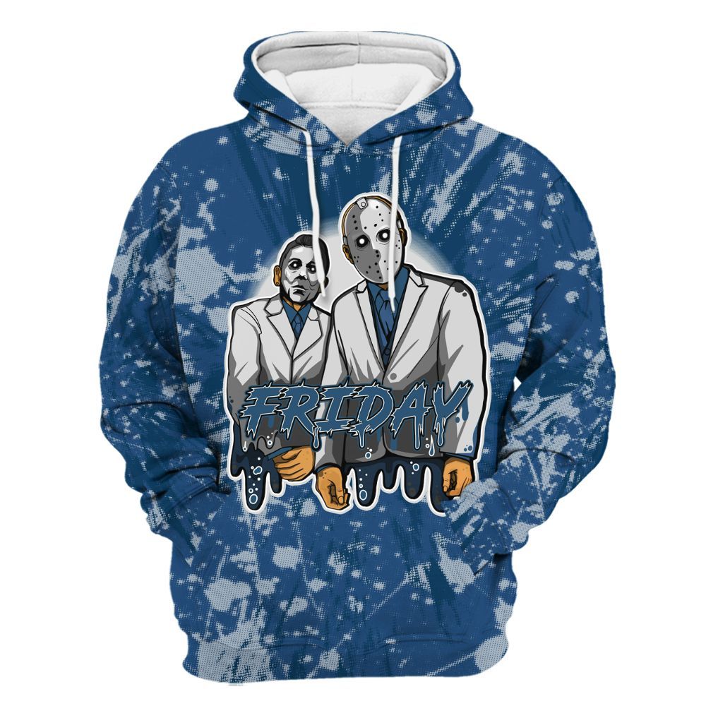 Hoodie To Match High OG Midnight Navy 1s - Friday Halloween Graphic Luxury All Over Print