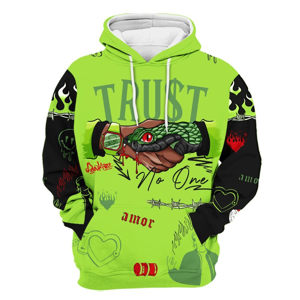 Hoodie To Match Kobe 6 SE Grinch - Snake Trust No One All Over Print