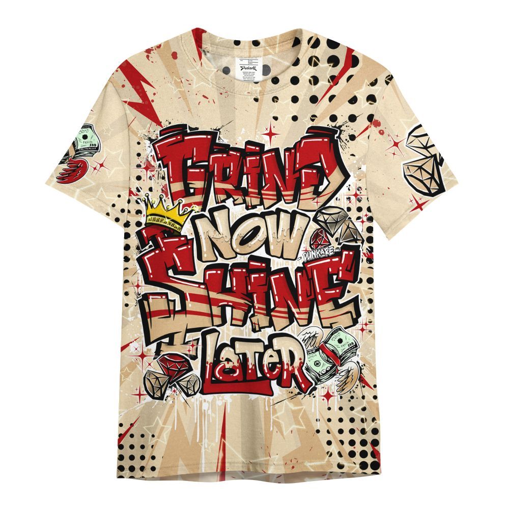 Shirt To Match Dunk Low Strawberry Waffle - Grind2 Shine Later All Over Print