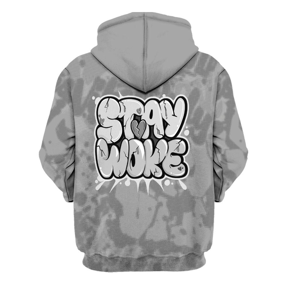 Hoodie To Match Black Wolf Grey 12s - Stay And Woken Street All Over Print