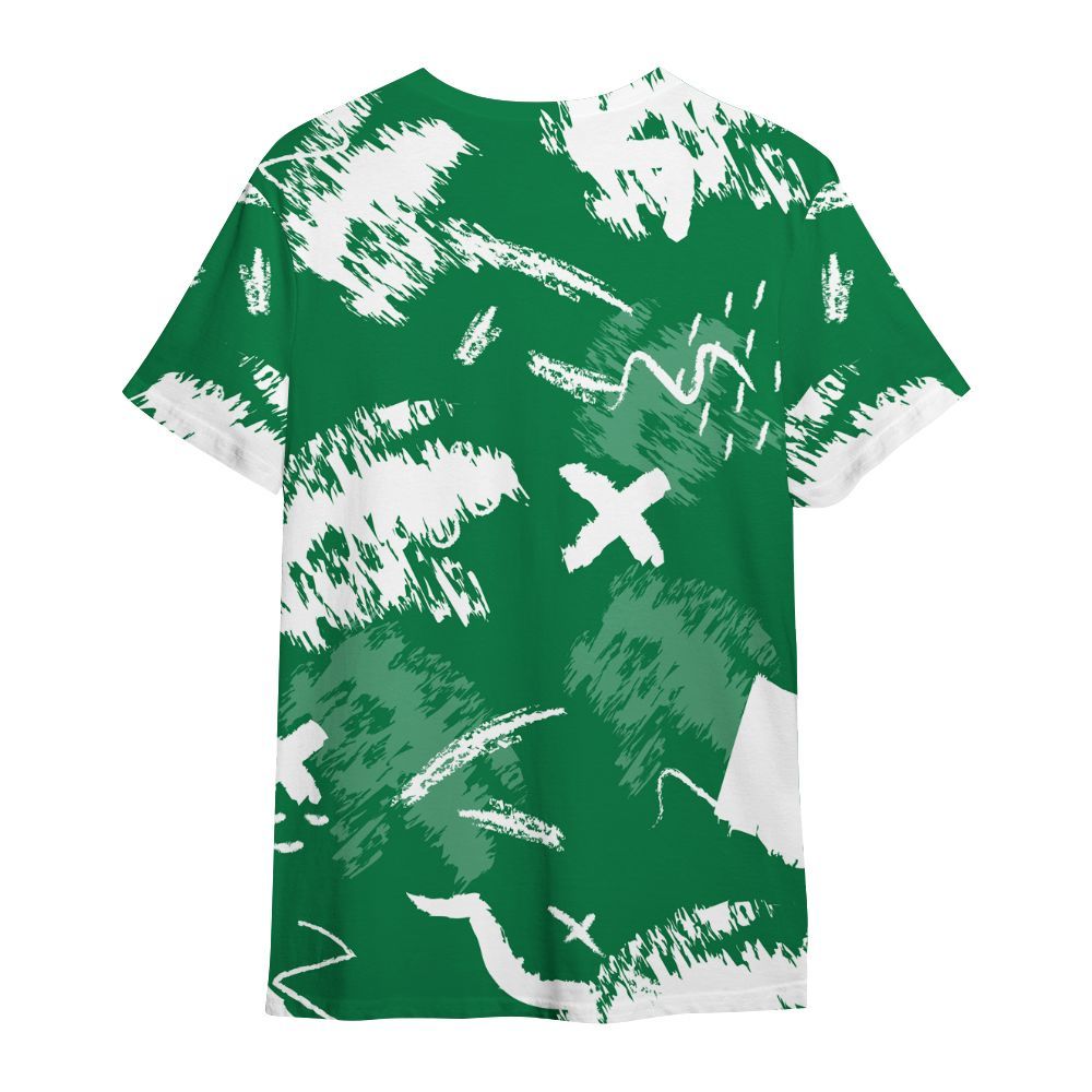 Shirt To Match Pine Green 13s - Hustle Grind Pray Retro All Over Print