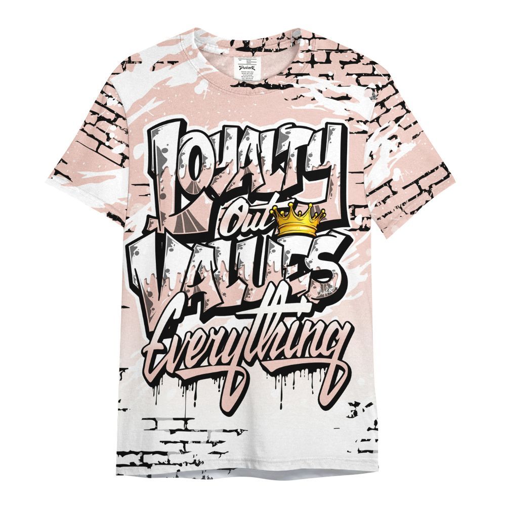Shirt To Match Low Legend Pink 11s - Values Of Loyalty Drip All Over Print