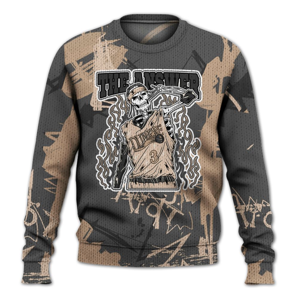 Knitted Sweater To Match Kobe 9 EM Mamba - Allen Answer Skeleton Messyz