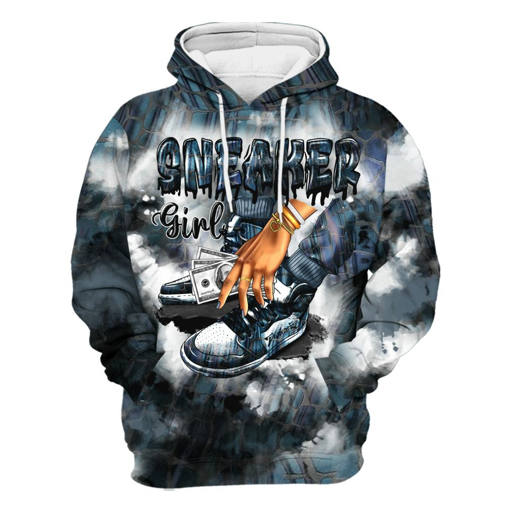 Hoodie To Match Air Foamposite Kazuya Mishima - SNEAKER Girl Money Drip Tie Dye All Over Print