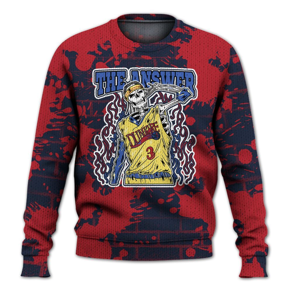 Knitted Sweater To Match Dunk Low COJP What The 2024 - Allen Answer Skeleton Brick