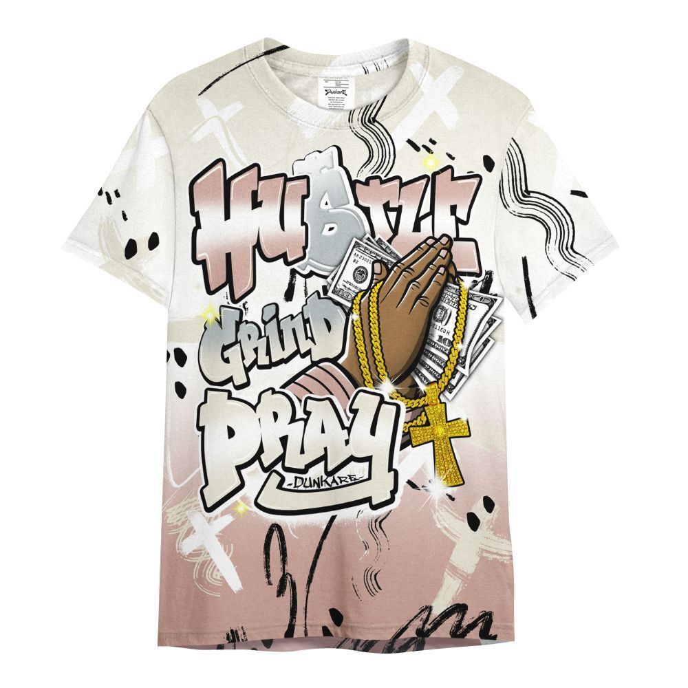 Shirt To Match Air Force Low 1 Arctic Orange - Money Hustle Grind Pray All Over Print