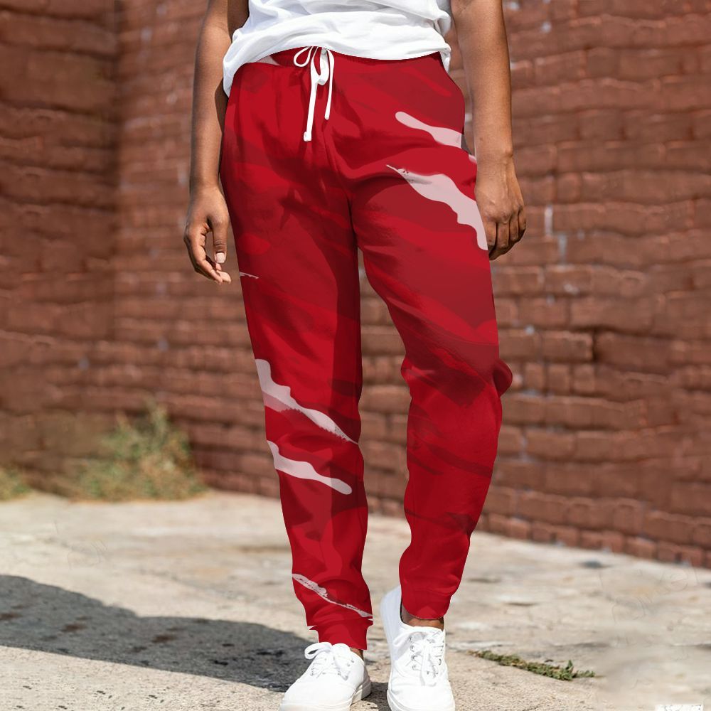 Sweatpant To Match Bred Velvet 11s - Colored All Over Print