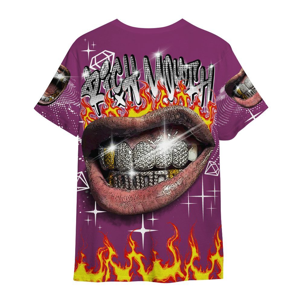 Shirt To Match Air Max Sunder Gore Tex Bold Berry - Rich Mouth Fire Rap Retro 90s All Over Print