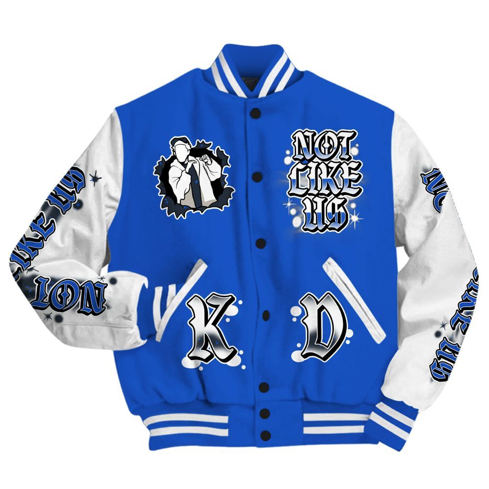 Varsity Jacket To Match Retro Stealth 5s - None Like Us Graphic All Over Print