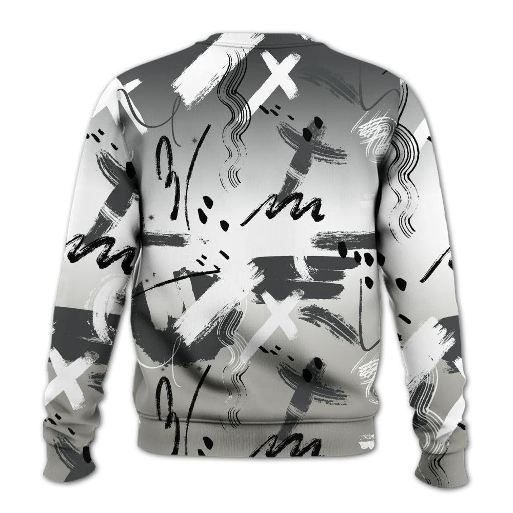 Sweatshirt To Match High Satin Shadow 1s - Money Hustle Grind Pray All Over Print