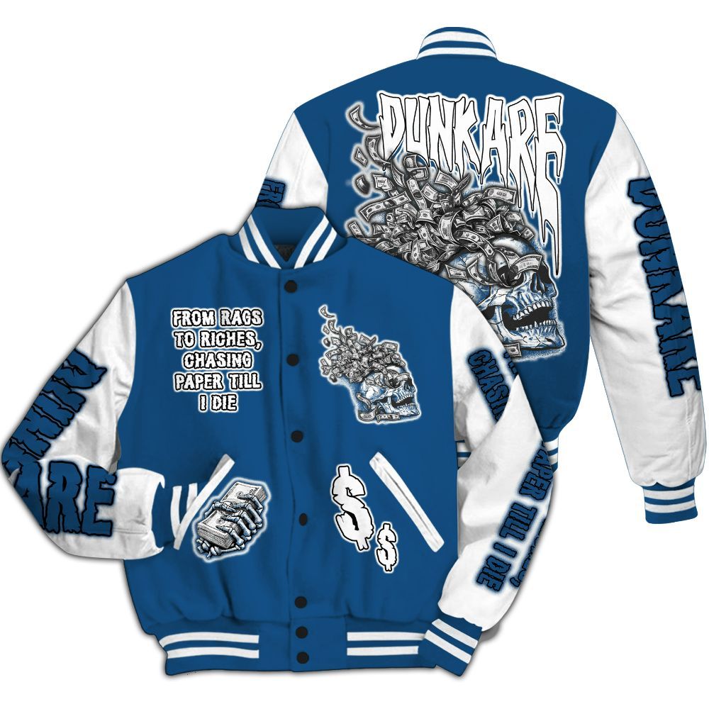 Varsity Jacket To Match Wizards 3s - From Rags To Riches All Over Print