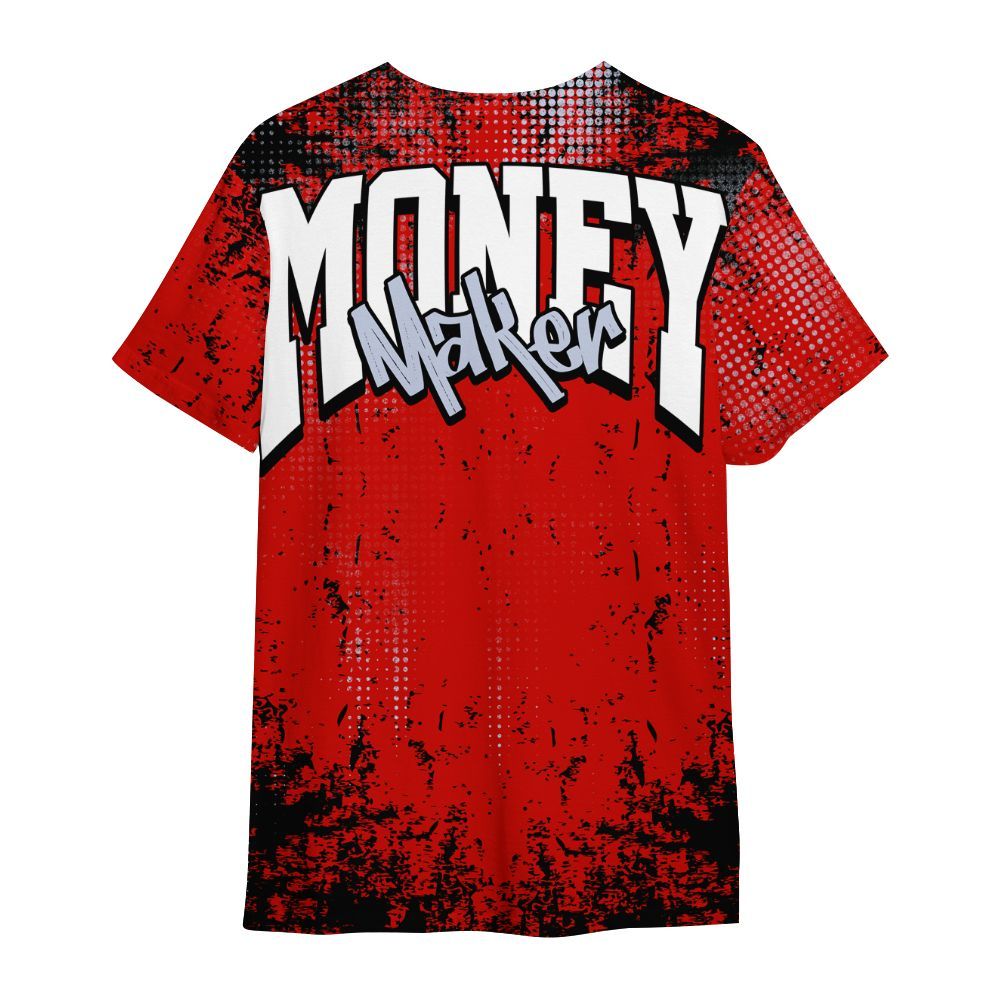 Shirt To Match Fire Red 6s - Move In Silence Money Street Retro All Over Print