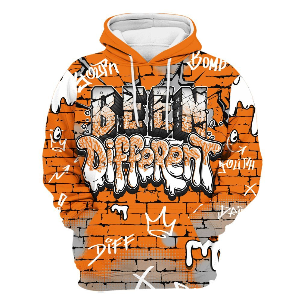 Hoodie To Match Orange Citrus 3s - Been Different All Over Print