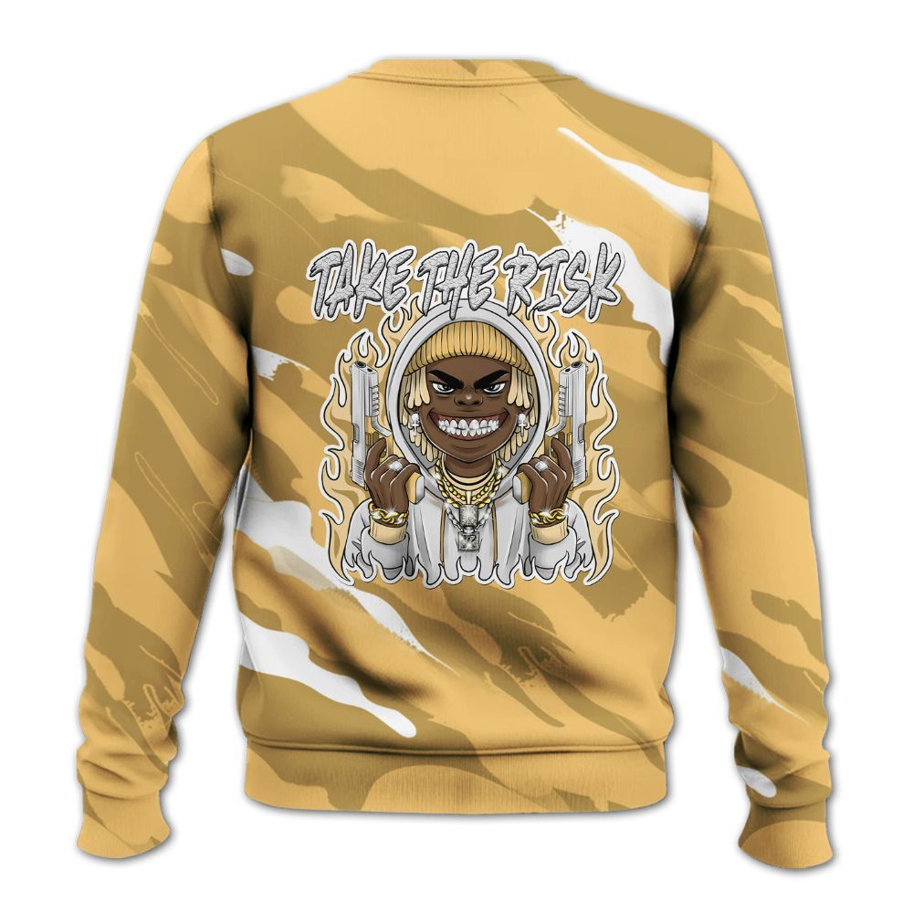 Sweatshirt To Match Pearl 6s - Take The Risk Colored All Over Print