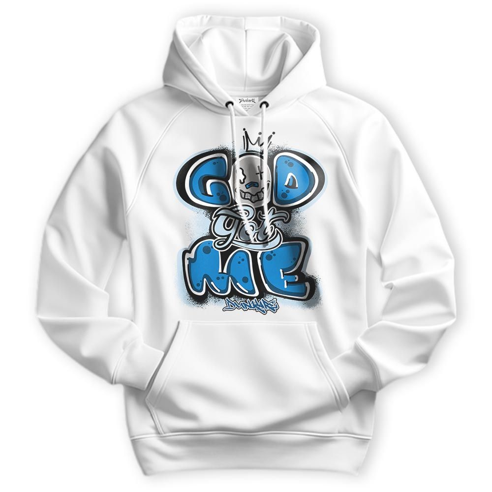 Sweatshirt To Match Industrial Blue 4s Hoodie - God Got Graffiti Hoodie Unisex
