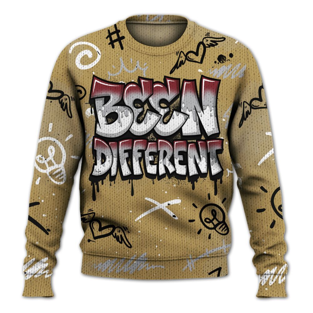 Knitted Sweater To Match Kobe 4 Gold Medal - Drip Been Di2ferent