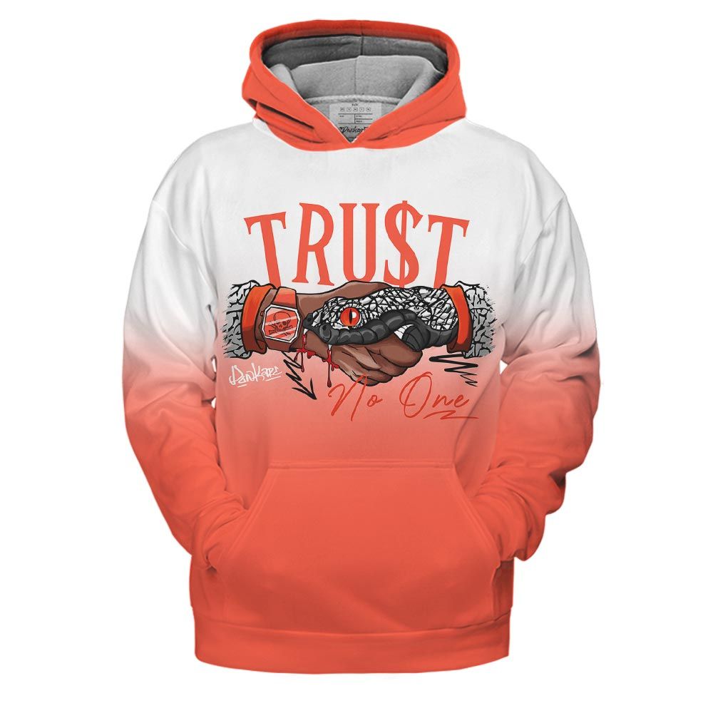 Hoodie To Match Georgia Peach 3s Hoodie, Snake Trust No One Drip Hoodie Outfit 3 Cosmic Clay 903 NCT