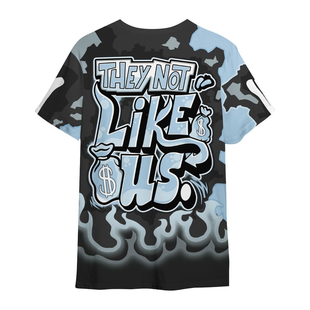 Shirt To Match Foamposite One Psychic Blue - Dislike Us Burning Custom Name All Over Print