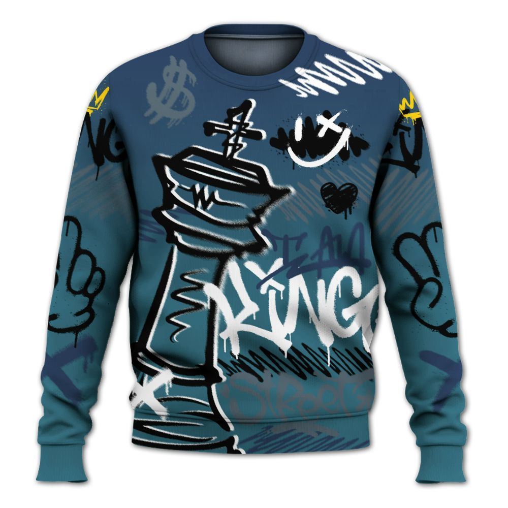 Sweatshirt To Match Air Foamposite Kazuya Mishima - Street King Chess Streetwear All Over Print