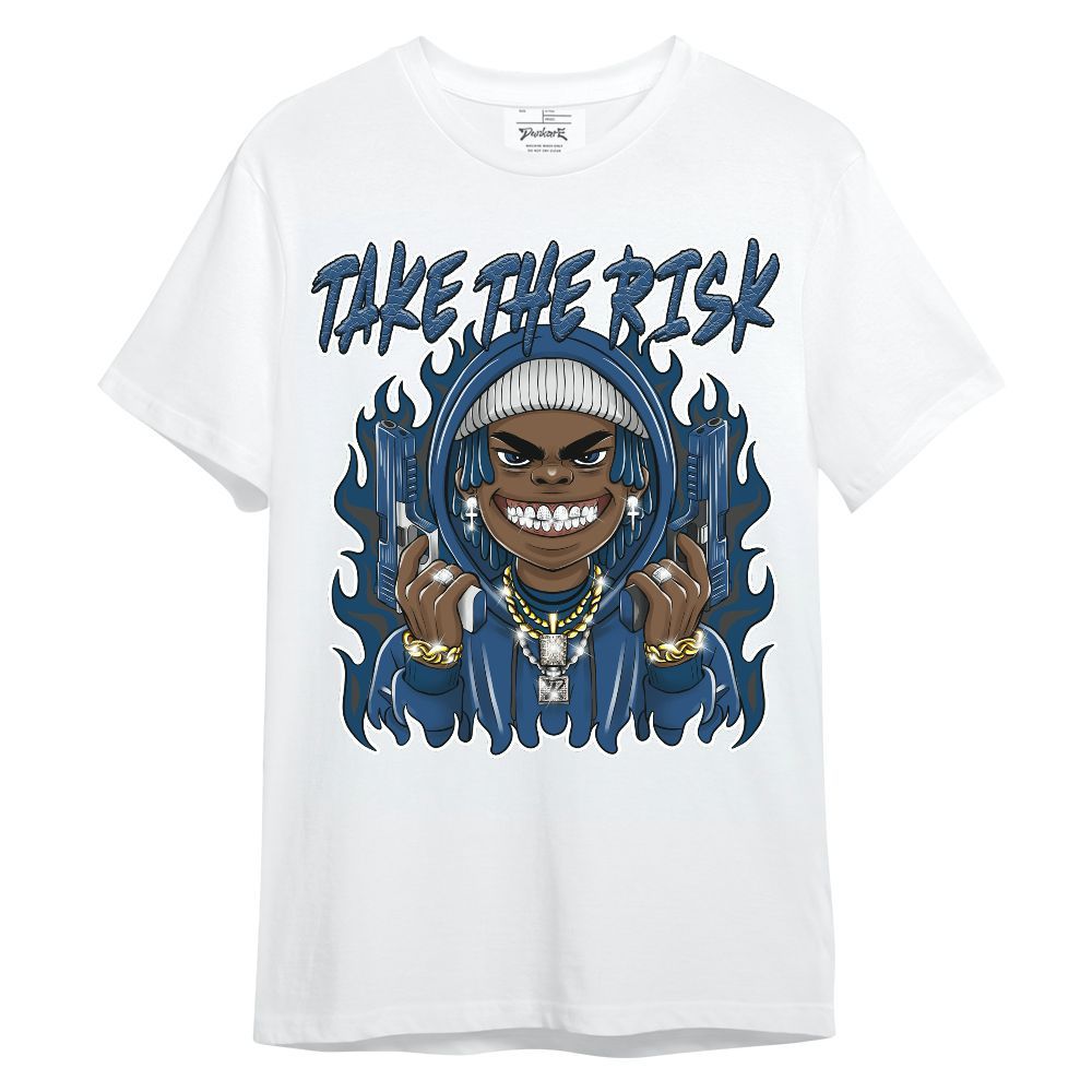 Shirt To Match High OG Midnight Navy 1s - Take The Risk Unisex Shirt