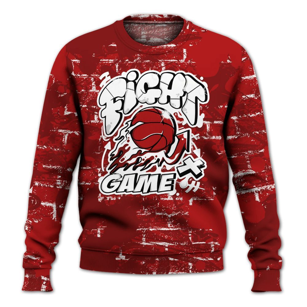 Sweatshirt To Match Red Taxi 12s - Fighter Games Graphic Street Art All Over Print
