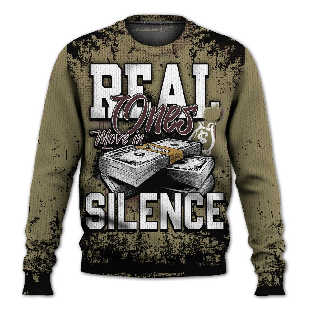 Knitted Sweater To Match Black Olive 7s - Move In Silence Money Street Retro